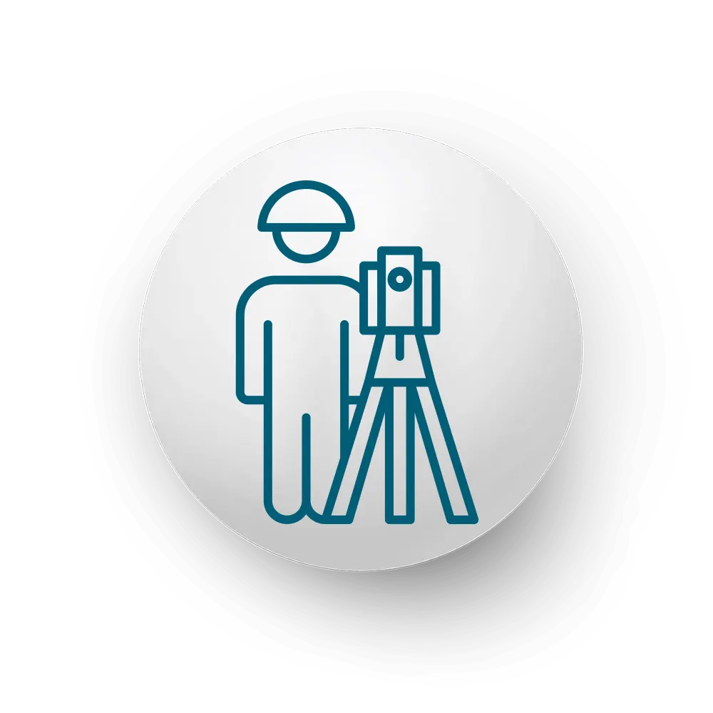 Land surveying icon